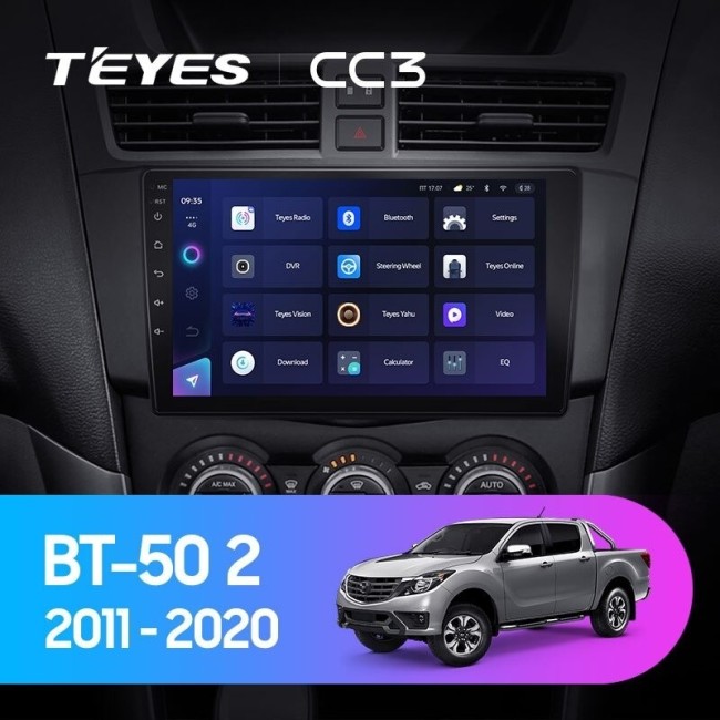 Штатная магнитола Teyes CC3 6/128 Mazda BT-50 (2011-2020)