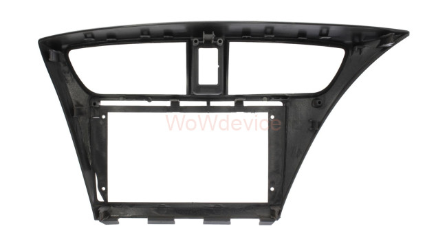 Рамка магнитолы 9.0" (цв.Черный) для HONDA Civic Hatchback 2012-2017 Левый руль