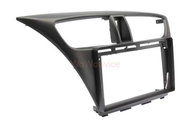Рамка магнитолы 9.0" (цв.Черный) для HONDA Civic Hatchback 2012-2017 Левый руль