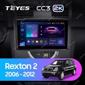 Штатная магнитола Teyes CC3 2K 3/32 SsangYong Rexton Y250 2 (2006-2012)