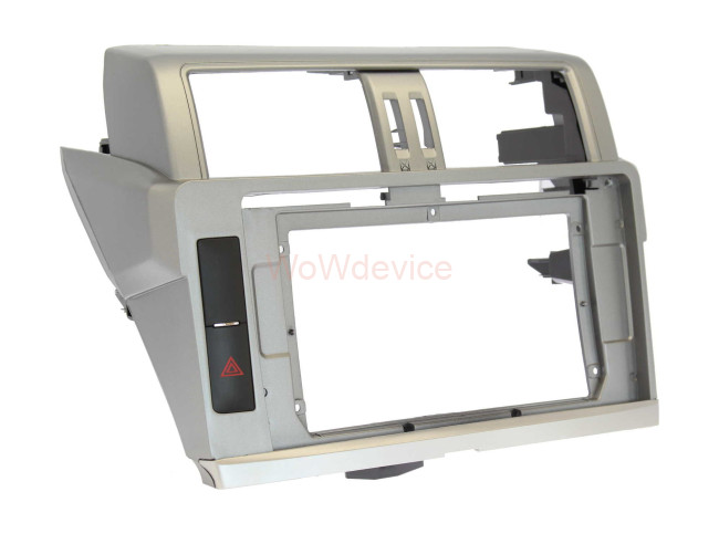 Рамка магнитолы 10.2" (цв.Серебро) для TOYOTA Land Cruiser Prado (150) 2013-2017 Рамка магнитолы 10.2" (цв.Серебро) для TOYOTA Land Cruiser Prado (150) 2013-2017