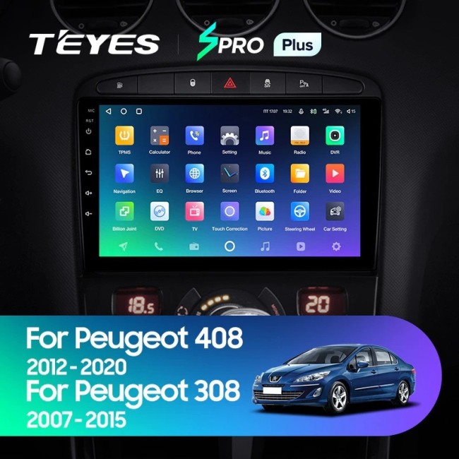 Штатная магнитола Teyes SPRO Plus 3/32 Peugeot 308 (2007-2015)