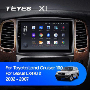 Штатная магнитола Teyes X1 4G 2/32 Toyota Land Cruiser LC 100 (2002-2007) Тип-B