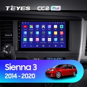 Штатная магнитола Teyes CC2L Plus 1/16 Toyota Sienna 3 XL30 (2014-2020)