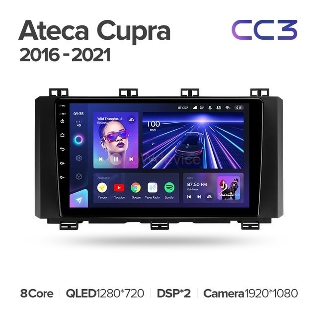 Штатная магнитола Teyes CC3 6/128 Seat Ateca Cupra (2016-2021)