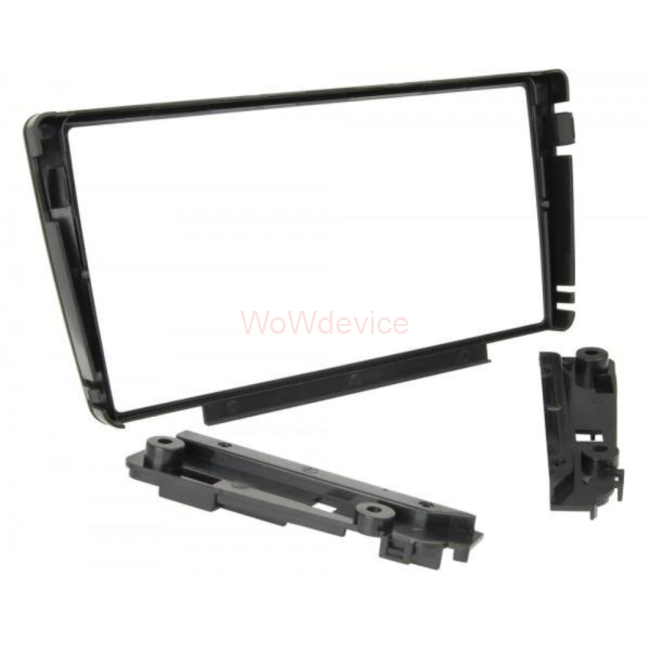 Рамка магнитолы 9.0" (цв.Черный) для SKODA Octavia (1Z) 2004-2013, Yeti 2009-2017
