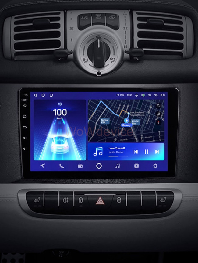 Штатная магнитола Teyes CC2 Plus 4/64 Mercedes Benz Smart Fortwo 2 (2010-2015)