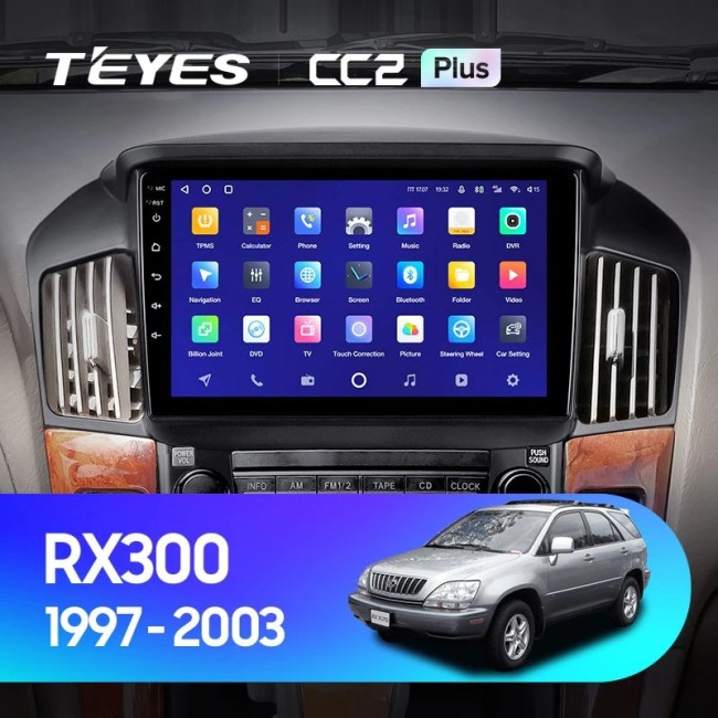 Штатная магнитола Teyes CC2 Plus 3/32 Lexus RX300 XU10 (1997-2003) F2