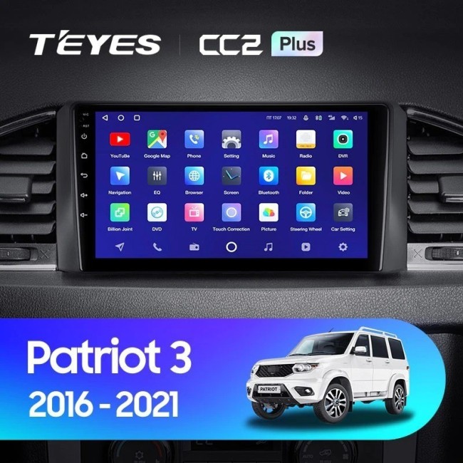 Штатная магнитола Teyes CC2L Plus 1/16 UAZ Patriot 3 (2016-2021) F1