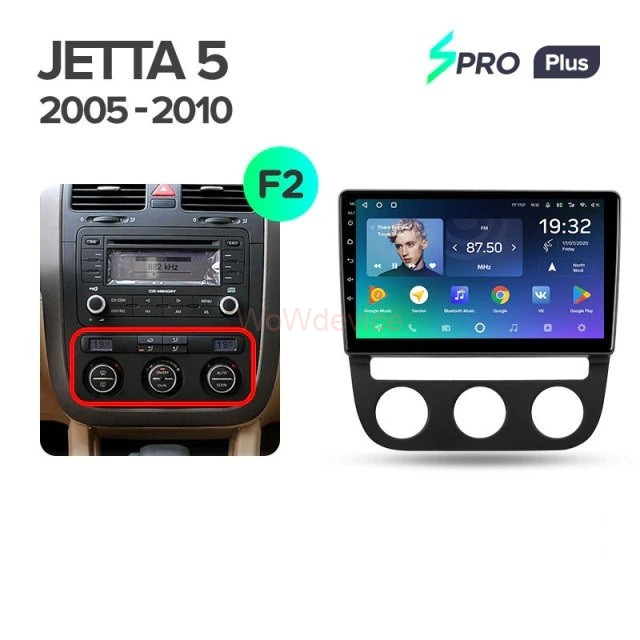Штатная магнитола Teyes SPRO Plus 4/64 Volkswagen Jetta (2005-2015)