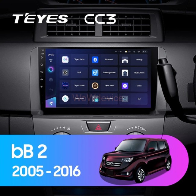 Штатная магнитола Teyes CC3L 4/32 Toyota bB 2 QNC20 (2005-2016)