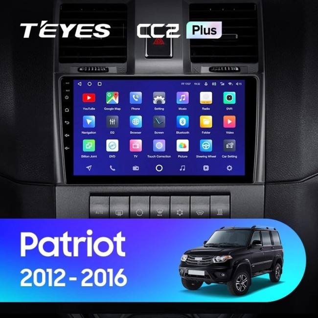 Штатная магнитола Teyes CC2L Plus 1/16 UAZ Patriot 2012-2016
