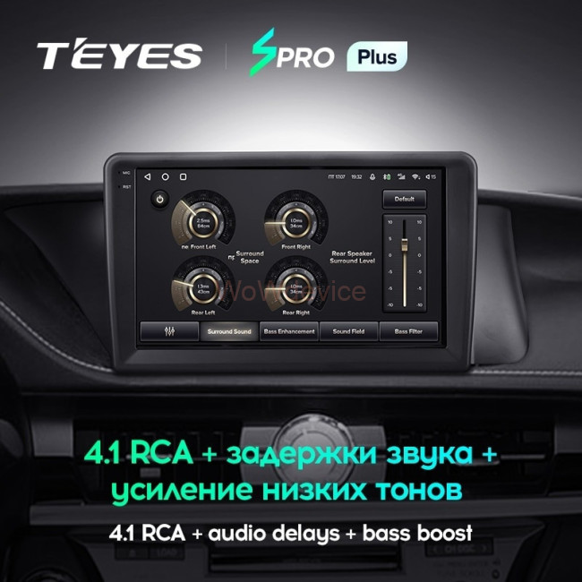 Штатная магнитола Teyes SPRO Plus 6/128 Lexus ES ES200 ES250 ES300h ES350 XV60 VI (2012-2018) Тип-С