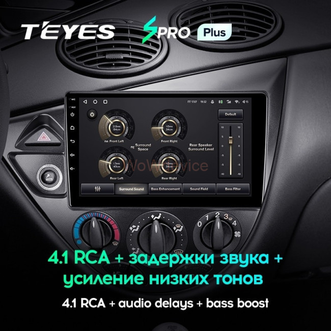 Штатная магнитола Teyes SPRO Plus 6/128 Ford Focus 1 (1998-2005) Левый руль
