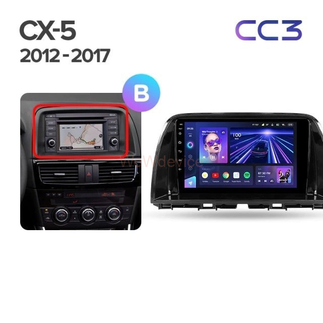 Штатная магнитола Teyes CC3 360 6/128 Mazda CX-5 (2012-2015) Тип-C