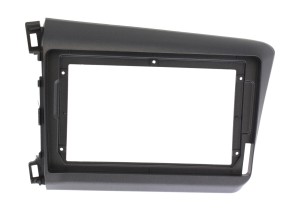 Рамка магнитолы 9.0" (цв.темно-серый) для HONDA Civic Sedan 2011-2013 Левый руль
