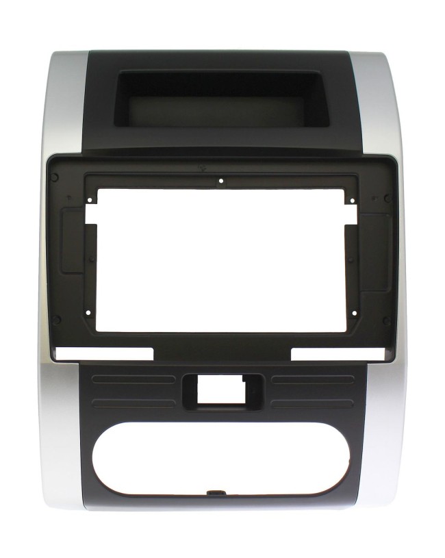 Рамка магнитолы 10.2" (цв.Черный и Серебристый) для NISSAN X-Trail 2007-14 / DONGFENG Fengdu MX6 2015+