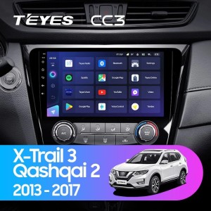 Штатная магнитола Teyes CC3 3/32 Nissan X-Trail T32 (2013-2017) F1 кондиционер Тип-AB
