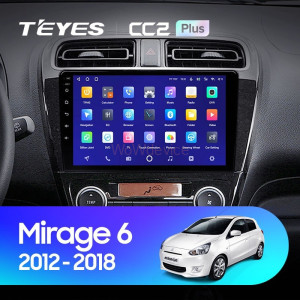 Штатная магнитола Teyes CC2L Plus 2/32 Mitsubishi Mirage 6 (2012-2018)