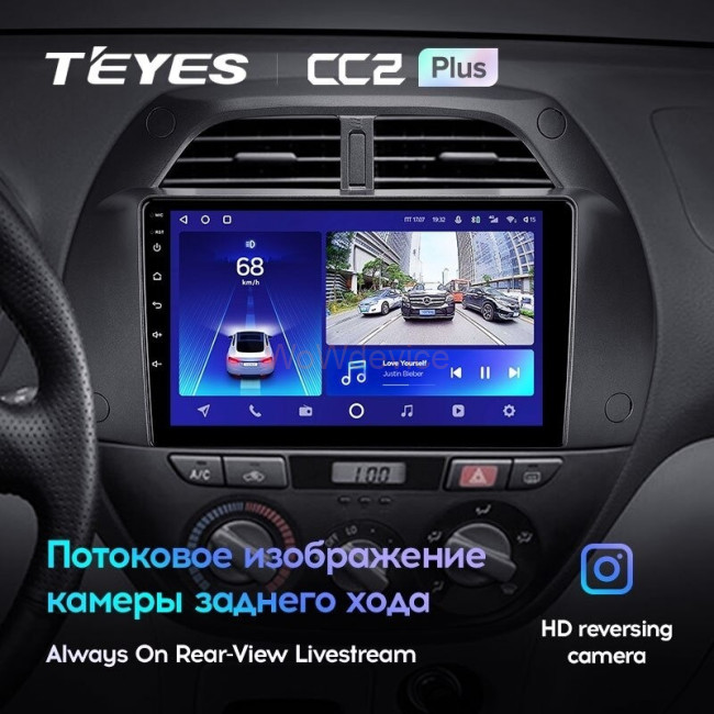 Штатная магнитола Teyes CC2 Plus 6/128 Toyota RAV4 2 CA20 (2000-2003)