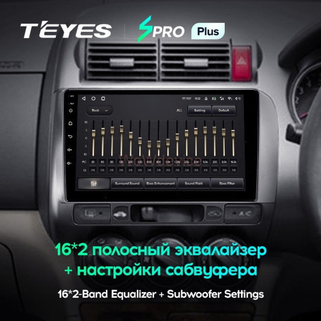 Штатная магнитола Teyes SPRO Plus 4/64 Honda Fit GD (2001-2008) Правый руль