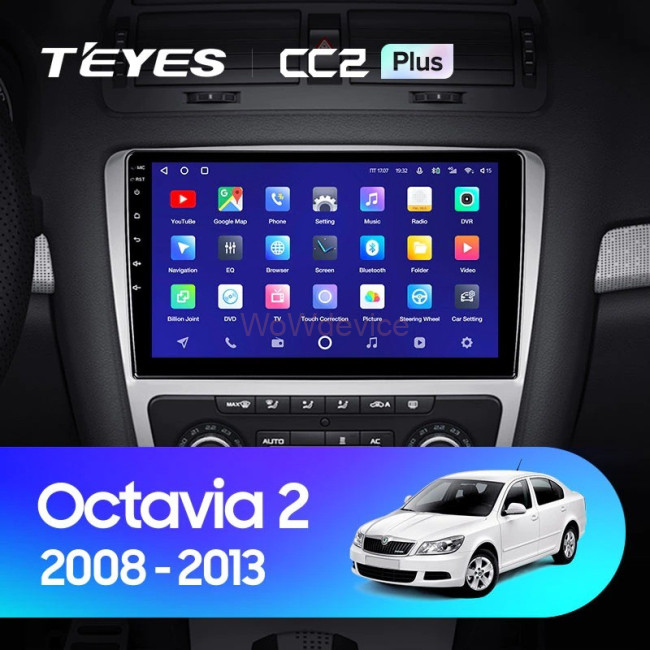 Штатная магнитола Teyes CC2 Plus 3/32 Skoda Octavia II (2008-2013)