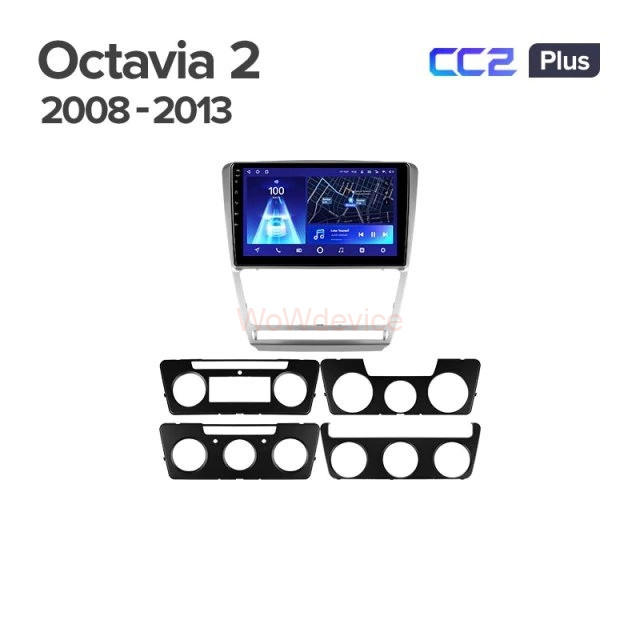 Штатная магнитола Teyes CC2 Plus 3/32 Skoda Octavia II (2008-2013)