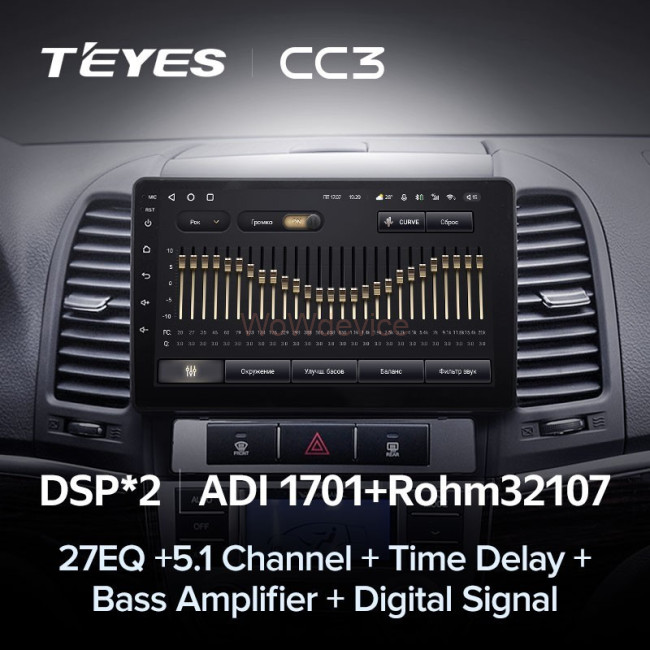 Штатная магнитола Teyes CC3 6/128 Hyundai Santa Fe 2 (2006-2012) Штатная магнитола Teyes CC3 6/128 Hyundai Santa Fe 2 (2006-2012)