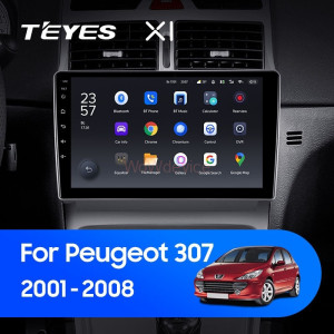 Штатная магнитола Teyes X1 4G 2/32 Peugeot 307 1 (2001-2008)
