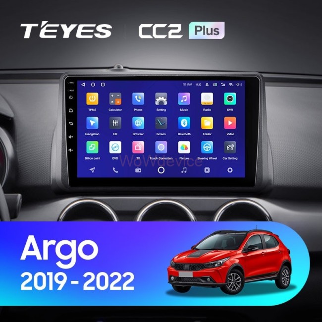 Штатная магнитола Teyes CC2 Plus 4/32 Fiat Argo (2019-2022)
