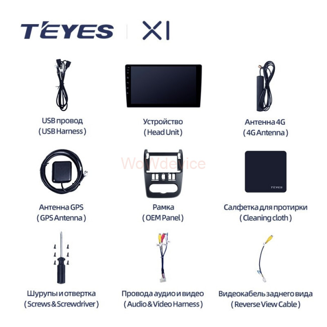 Штатная магнитола Teyes X1 4G 2/32 LADA largus (2012-2021) Штатная магнитола Teyes X1 4G 2/32 LADA largus (2012-2021)