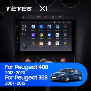 Штатная магнитола Teyes X1 4G 2/32 Peugeot 308 (2007-2015)