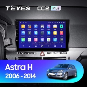 Штатная магнитола Teyes CC2 Plus 6/128 Opel Astra H (2006-2014) F1