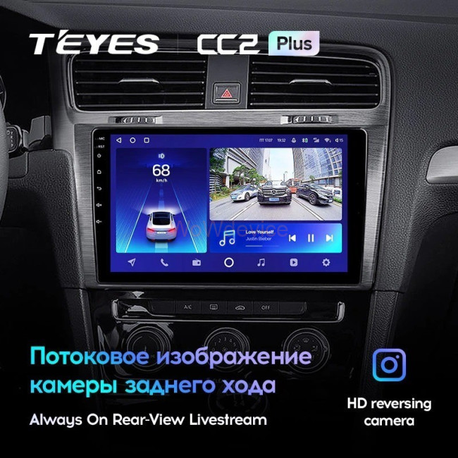 Штатная магнитола Teyes CC2L Plus 1/16 Volkswagen Golf 7 MK7 (2014-2018) Тип-A