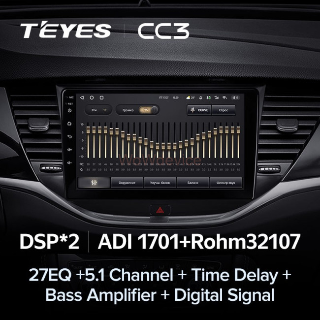 Штатная магнитола Teyes CC3 3/32 Opel Astra K (2015-2019) Штатная магнитола Teyes CC3 3/32 Opel Astra K (2015-2019)