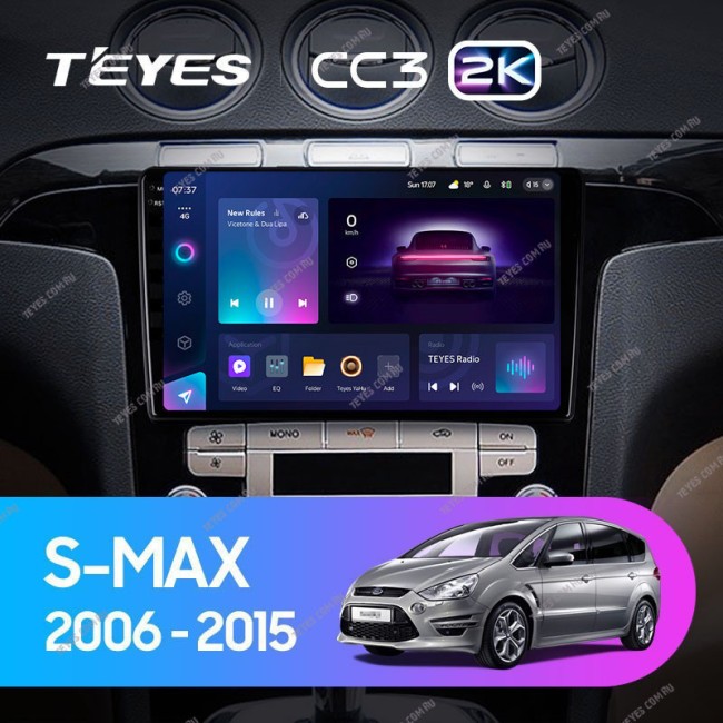 Штатная магнитола Teyes CC3 2K 360 6/128 Ford S-MAX 1 (2006-2015)