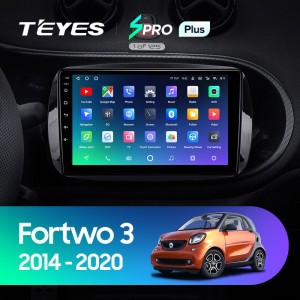 Штатная магнитола Teyes SPRO Plus 6/128 Mercedes Benz Smart Fortwo 3 C453 A453 W453 (2014-2020)
