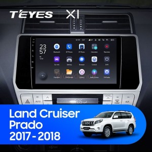 Штатная магнитола Teyes X1 4G 2/32 Toyota Land Cruiser Prado 150 (2017-2021)