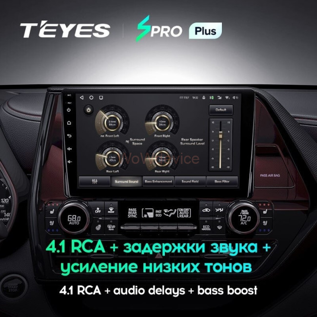 Штатная магнитола Teyes SPRO Plus 3/32 Toyota Highlander 4 XU70 (2019-2021)
