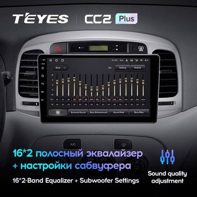 Штатная магнитола Teyes CC2L Plus 2/32 Hyundai Accent 3 (2006-2011)