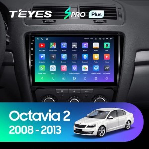 Штатная магнитола Teyes SPRO Plus 4/64 Skoda Octavia II (2008-2013)