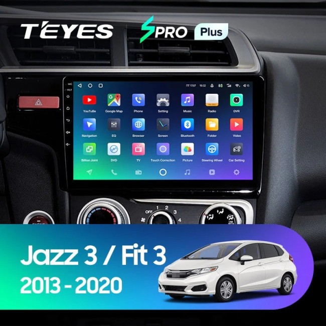 Штатная магнитола Teyes SPRO Plus 6/128 Honda Jazz 3 (2013-2020) Тип-A