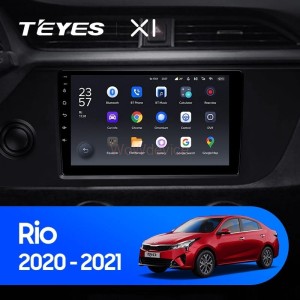Штатная магнитола Teyes X1 4G 2/32 Kia Rio 4 IV FB (2020-2021)
