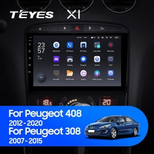 Штатная магнитола Teyes X1 4G 2/32 Peugeot 408 1 T7 (2012-2020)