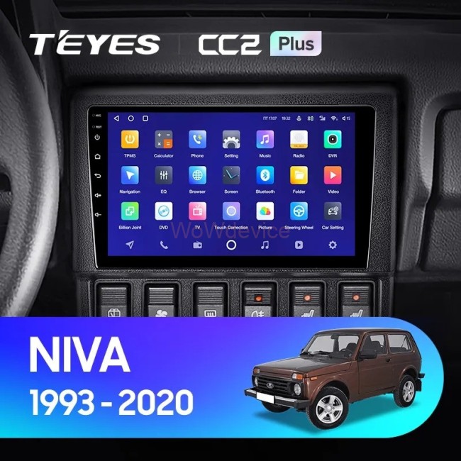 Штатная магнитола Teyes CC2 Plus 4/32 LADA Niva (1993-2020)
