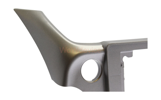 Рамка магнитолы 10.2" (цв.темно-серый) для HONDA Fit, Jazz 2008-2013 Левый руль