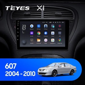 Штатная магнитола Teyes X1 4G 2/32 Peugeot 607 (2004-2010)