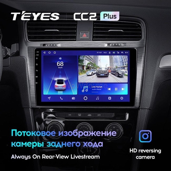 Штатная магнитола Teyes CC2 Plus 6/128 Volkswagen Golf 7 MK7 (2014-2018) (F2) Тип-A