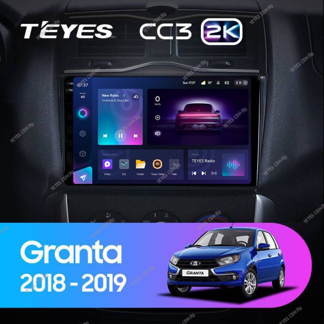 Штатная магнитола Teyes CC3 2K 360 6/128 LADA Granta Cross (2018-2019)