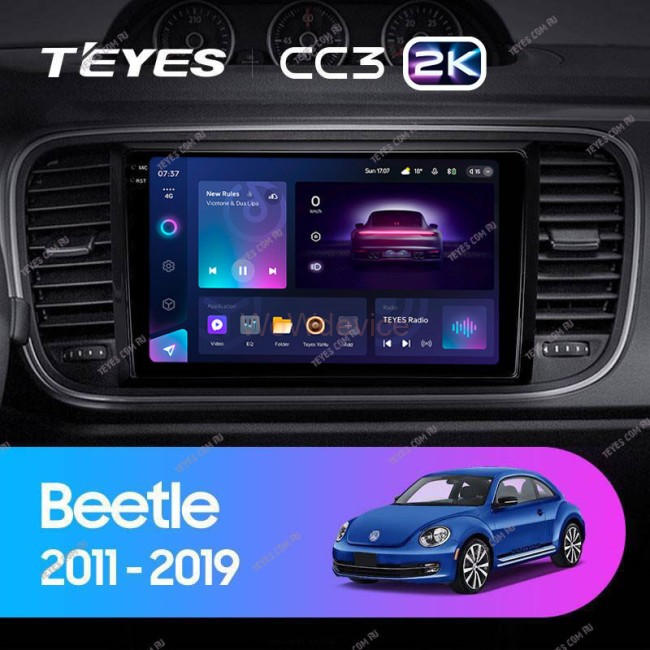 Штатная магнитола Teyes CC3 2K 360 6/128 Volkswagen Beetle A5 (2011-2019)